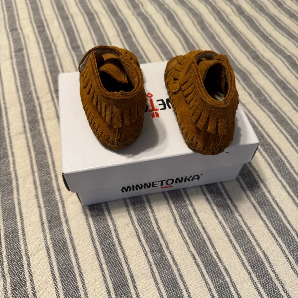 Minnetonka Baby Brown Moccasins